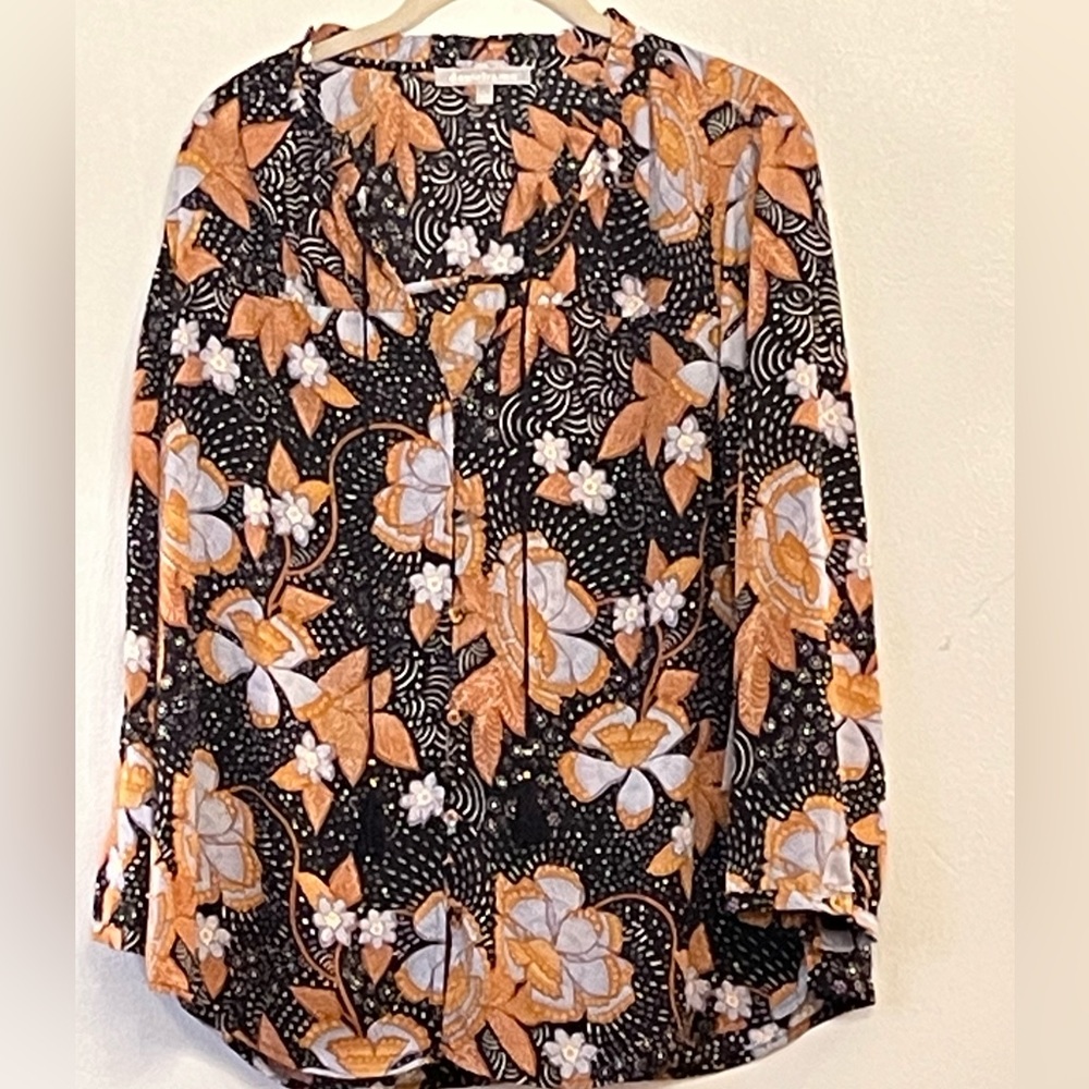 Daniel Rainn paisley Print Fall Blouse Size L StichbFix Exclusive NWT